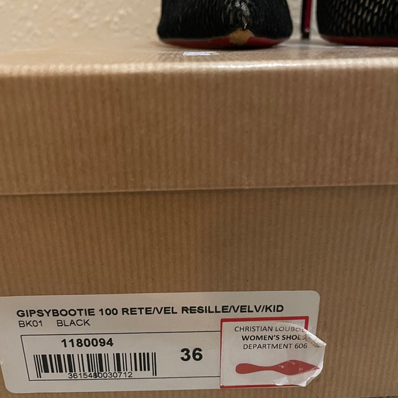 Christian Louboutin Gypsy Bootie Resille/Velvet - Picture 5 of 5